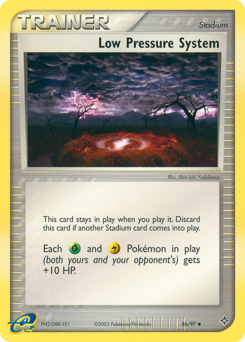 Low Pressure System, Dragon #86, Pokémon TCG card