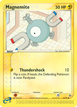 Magnemite, Dragon #63, Pokémon TCG card