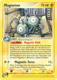 Magneton, Dragon #17, Pokémon TCG card