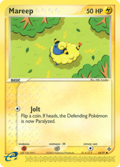 Mareep, Dragon #64, Pokémon TCG card