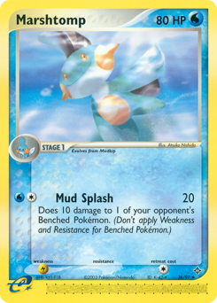 Marshtomp, Dragon #36, Pokémon TCG card