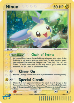 Minun, Dragon #7, Pokémon TCG card