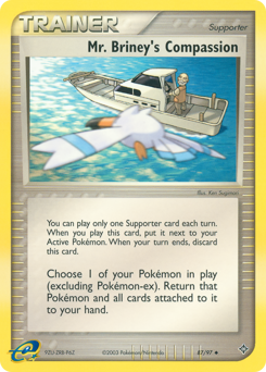 Mr. Briney's Compassion, Dragon #87, Pokémon TCG card