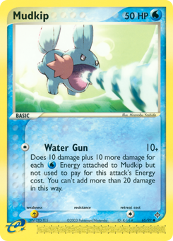 Mudkip, Dragon #65, Pokémon TCG card