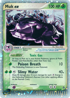 Muk ex, Dragon #96, Pokémon TCG card
