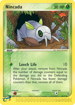 Nincada, Dragon #68, Pokémon TCG card