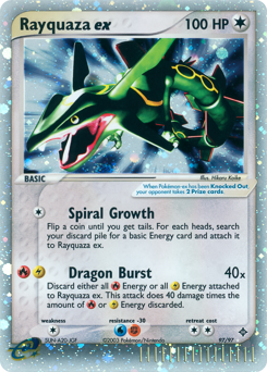 Rayquaza ex, Dragon #97, Pokémon TCG card