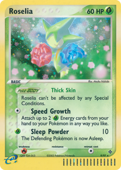 Roselia, Dragon #9, Pokémon TCG card
