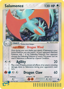 Salamence, Dragon #10, Pokémon TCG card