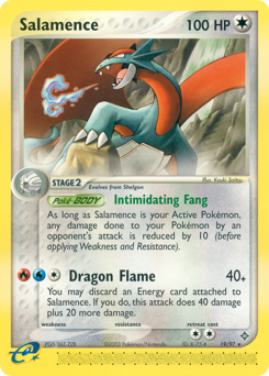 Salamence, Dragon #19, Pokémon TCG card