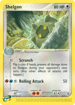 Shelgon, Dragon #20, Pokémon TCG card
