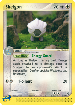 Shelgon, Dragon #41, Pokémon TCG card