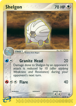 Shelgon, Dragon #42, Pokémon TCG card
