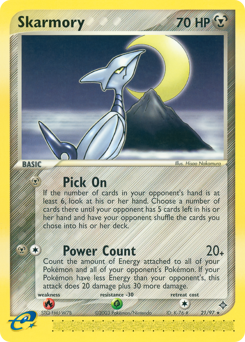 Skarmory, Dragon #21, Pokémon TCG card