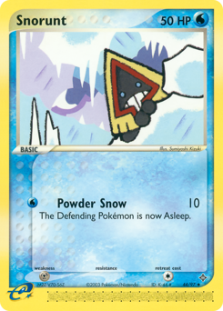 Snorunt, Dragon #44, Pokémon TCG card