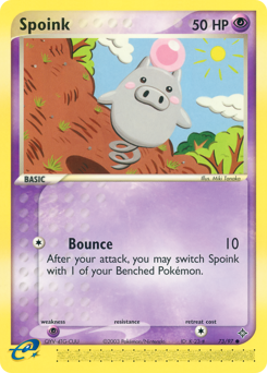 Spoink, Dragon #73, Pokémon TCG card