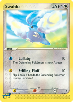 Swablu, Dragon #75, Pokémon TCG card