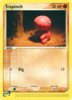 Trapinch, Dragon #78, Pokémon TCG card