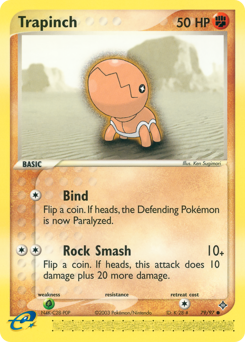Trapinch, Dragon #79, Pokémon TCG card