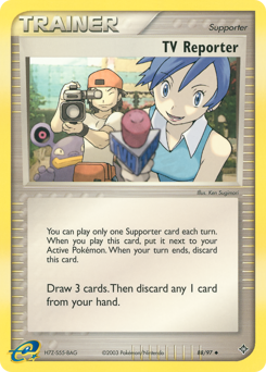 TV Reporter, Dragon #88, Pokémon TCG card