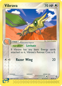 Vibrava, Dragon #46, Pokémon TCG card