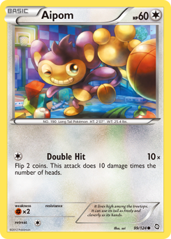 Aipom, Dragons Exalted #99, Pokémon TCG card