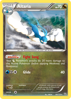 Altaria, Dragons Exalted #84, Pokémon TCG card