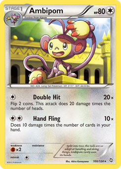 Ambipom, Dragons Exalted #100, Pokémon TCG card