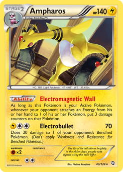 Ampharos, Dragons Exalted #40, Pokémon TCG card