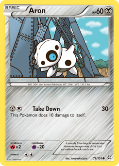 Aron, Dragons Exalted #78, Pokémon TCG card