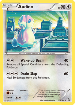 Audino, Dragons Exalted #108, Pokémon TCG card