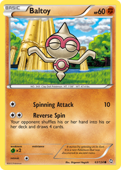 Baltoy, Dragons Exalted #63, Pokémon TCG card