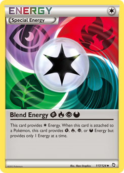 Blend Energy GrassFirePsychicDarkness, Dragons Exalted #117, Pokémon TCG card