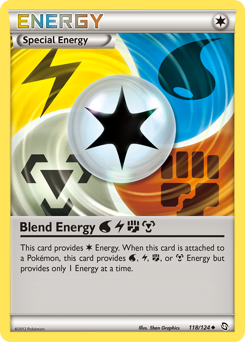 Blend Energy WaterLightningFightingMetal, Dragons Exalted #118, Pokémon TCG card