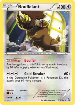 Bouffalant, Dragons Exalted #110, Pokémon TCG card