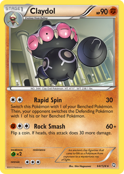 Claydol, Dragons Exalted #64, Pokémon TCG card