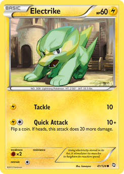 Electrike, Dragons Exalted #41, Pokémon TCG card