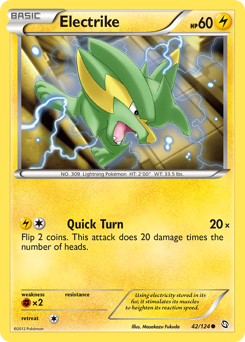 Electrike, Dragons Exalted #42, Pokémon TCG card