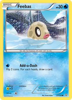 Feebas, Dragons Exalted #27, Pokémon TCG card