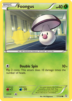 Foongus, Dragons Exalted #17, Pokémon TCG card