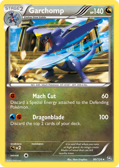 Garchomp, Dragons Exalted #90, Pokémon TCG card