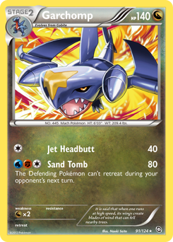 Garchomp, Dragons Exalted #91, Pokémon TCG card