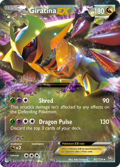Giratina-EX, Dragons Exalted #92, Pokémon TCG card