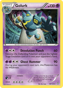 Golurk, Dragons Exalted #59, Pokémon TCG card
