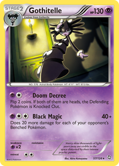 Gothitelle, Dragons Exalted #57, Pokémon TCG card