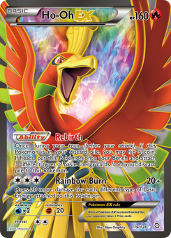 Ho-Oh-EX, Dragons Exalted #119, Pokémon TCG card