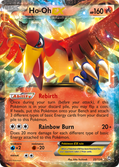 Ho-Oh-EX, Dragons Exalted #22, Pokémon TCG card