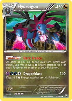 Hydreigon, Dragons Exalted #97, Pokémon TCG card