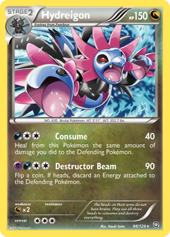 Hydreigon, Dragons Exalted #98, Pokémon TCG card
