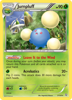 Jumpluff, Dragons Exalted #3, Pokémon TCG card